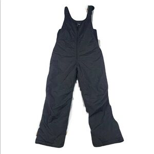White Sierra Black Ski Bib Pants Youth Insulated Snow Bib Size S